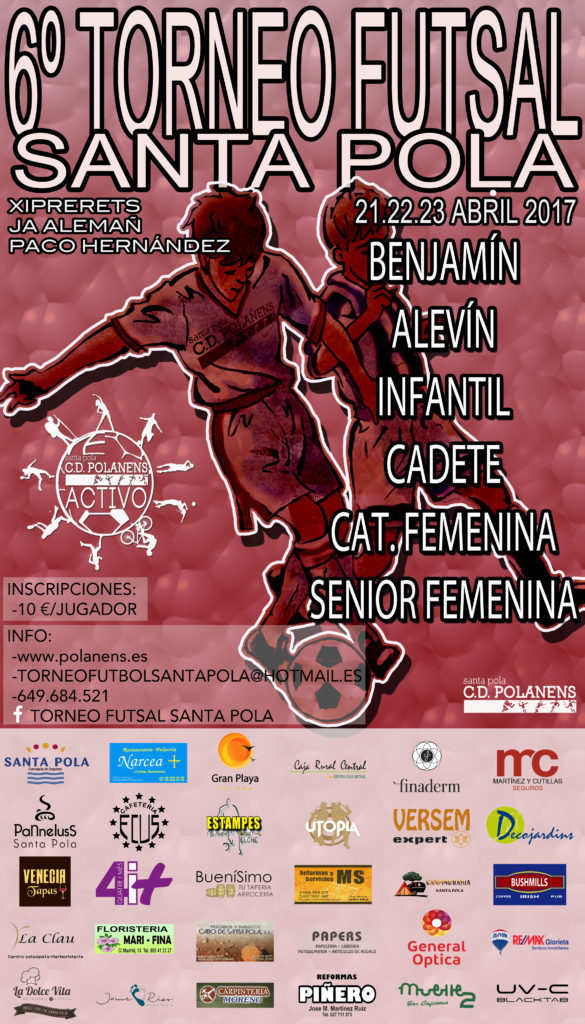 YA TENENEMOS CARTEL DE TORNEO FUTBOL SALA