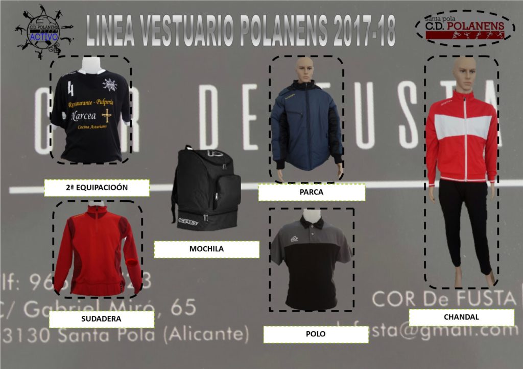 LINEA VESTUARIO POLANENS 2017-18