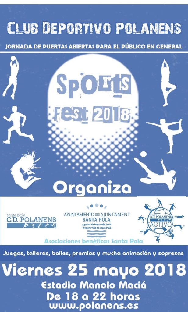 Fiesta final de la Temporada, Sport Fest 2018 Polanens. Viernes 25 de mayo