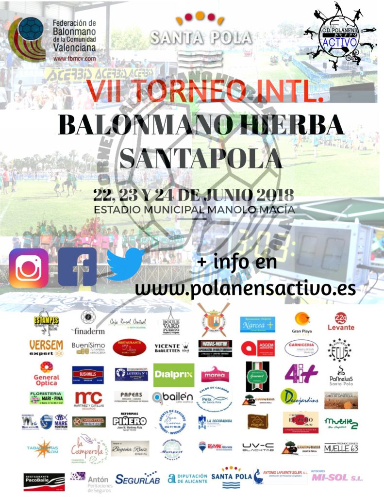 CALENDARIOS VII TORNEO BALONMANO HIERBA SANTA POLA