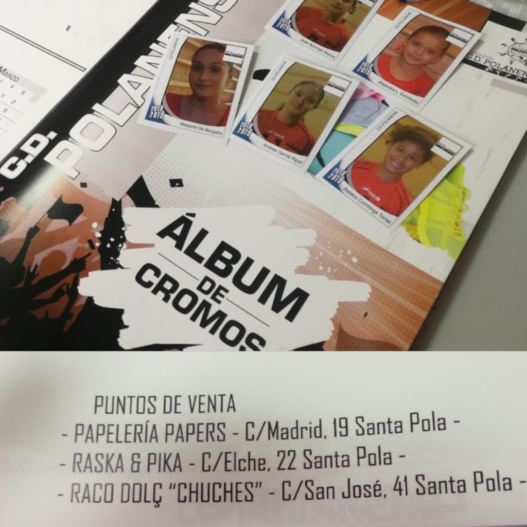 Ya están a la venta los Cromos de los deportistas de Polanens