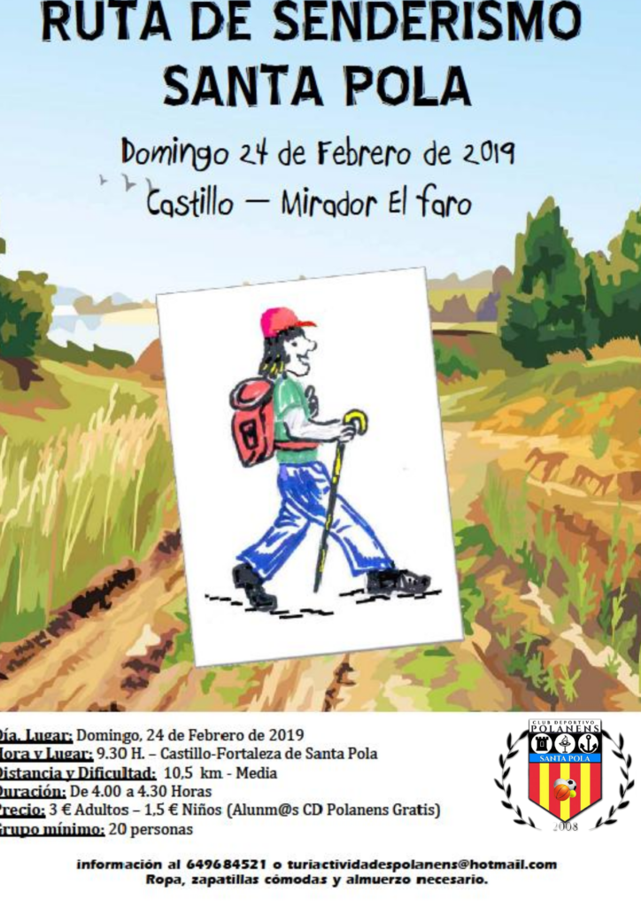 24 de febrero, Ruta de senderismo