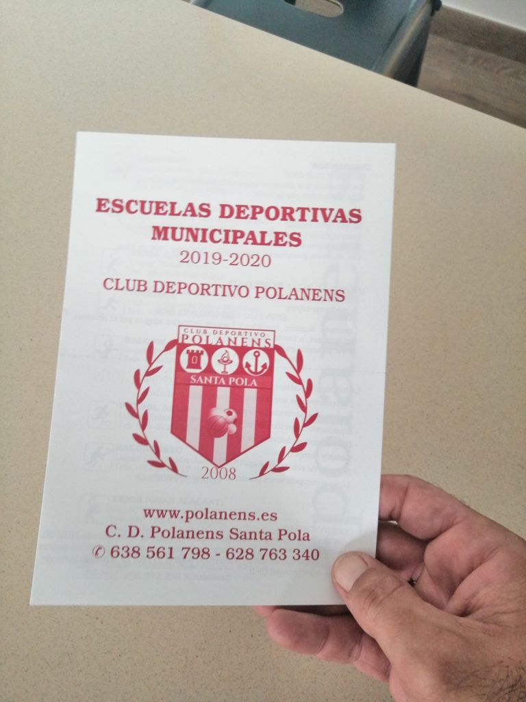 folleto de inscripción en la calle!!!