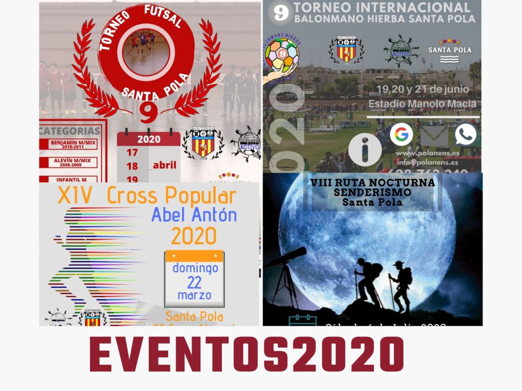 Ya puedes obtener toda la información de nuestros eventos del 2020