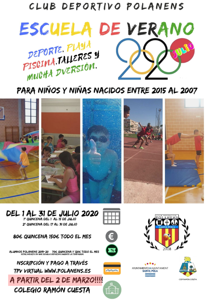 COMUNICADO: Suspensión hasta nueva fecha de nuestra ESCUELA DE VERANO 2020