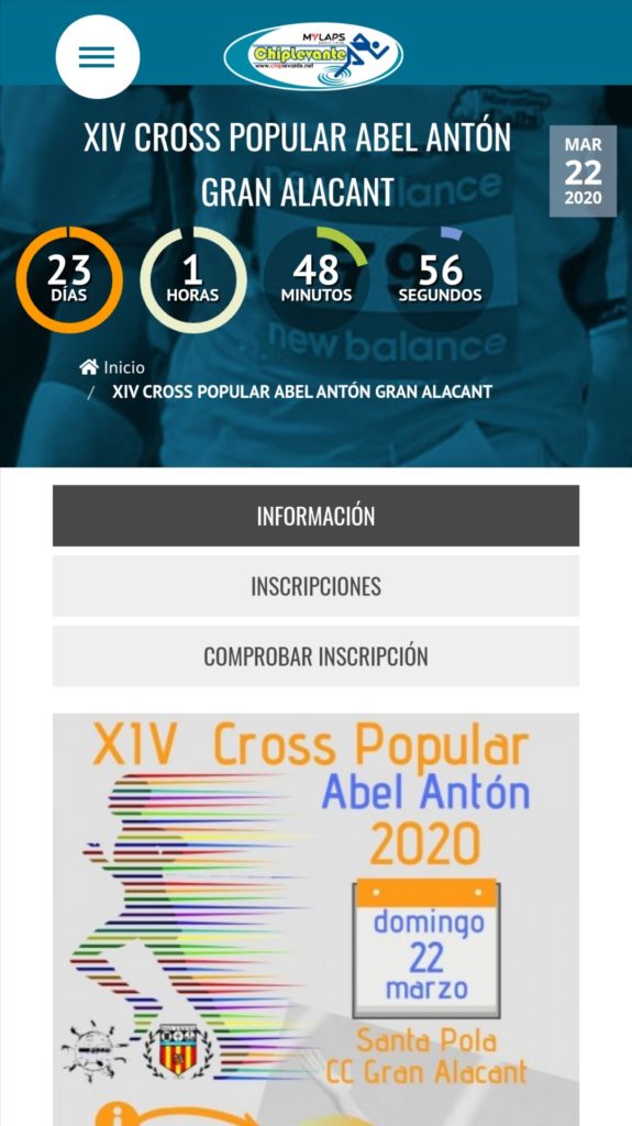 Recta final para inscribirte en XIV Cross Popular Abel Antón