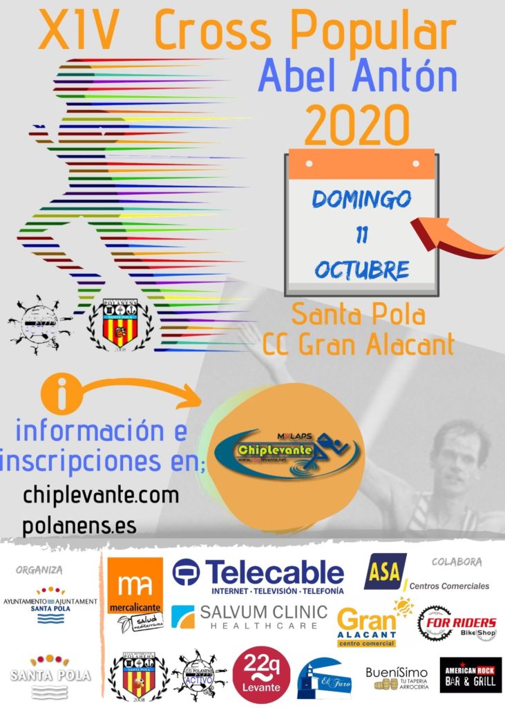 Ya tenemos fecha para XIV Cross Popular Abel Antón 2020
