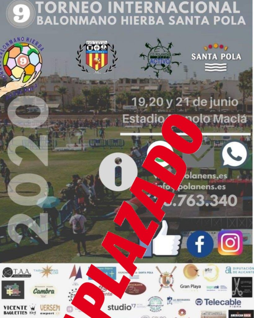 Aplazado el Torneo Internacional Balonmano Hierba Santa Pola