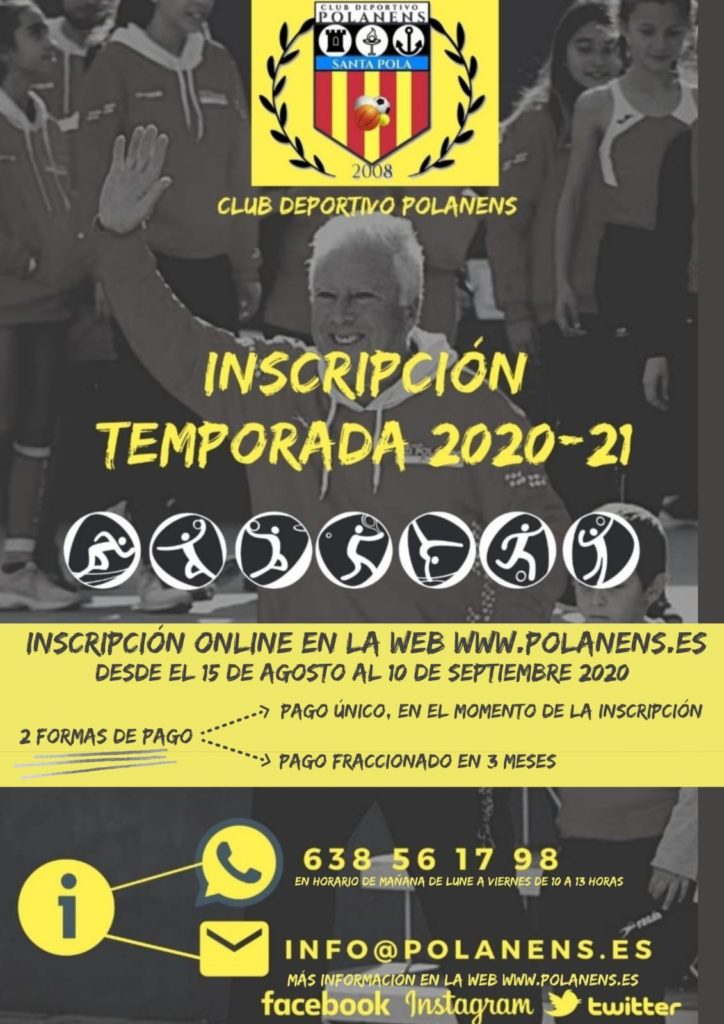 Abiertas las inscripciones para todos deportes de Polanens