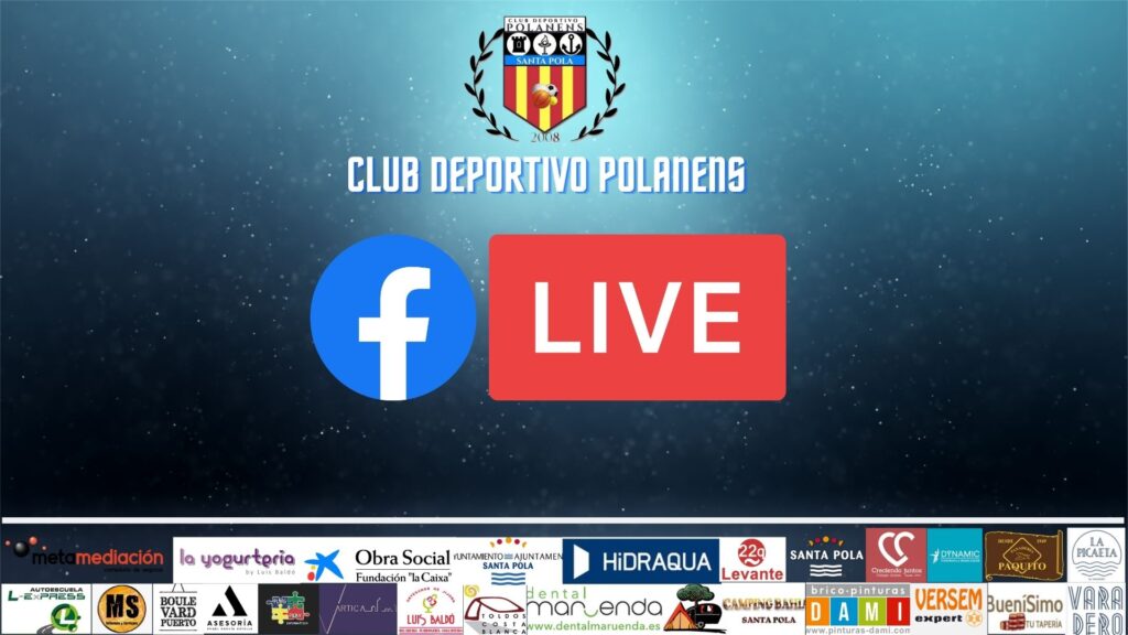 Esta semana podrás ver nuestros partidos a través de FACEBOOK LIVE