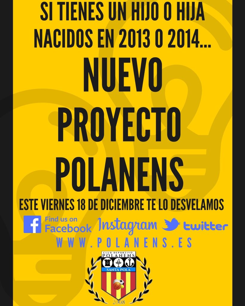 NUEVO PROYECTO POLANENS.  Pre-Deportivos Colectivos categoría prebenjamin