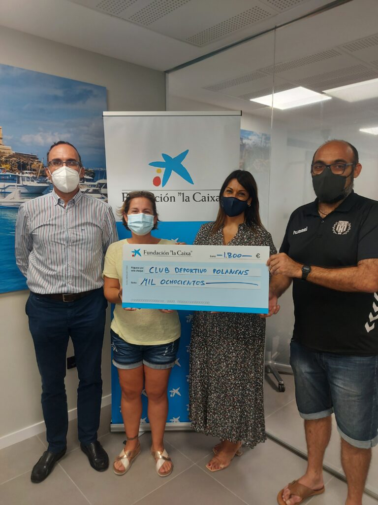 La Fundación La Caixa colabora con Polanens para becar en sus deportes a niños y niñas más necesitados de Santa Pola