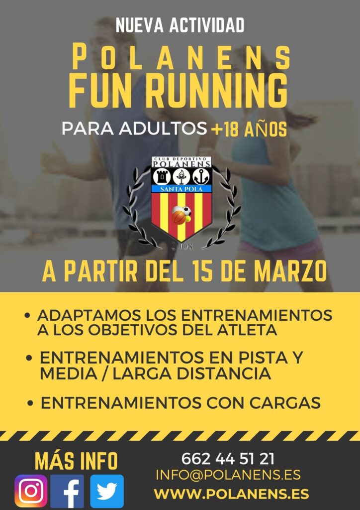 NUEVA ACTIVIDAD Polanens Fun Running (para adultos)