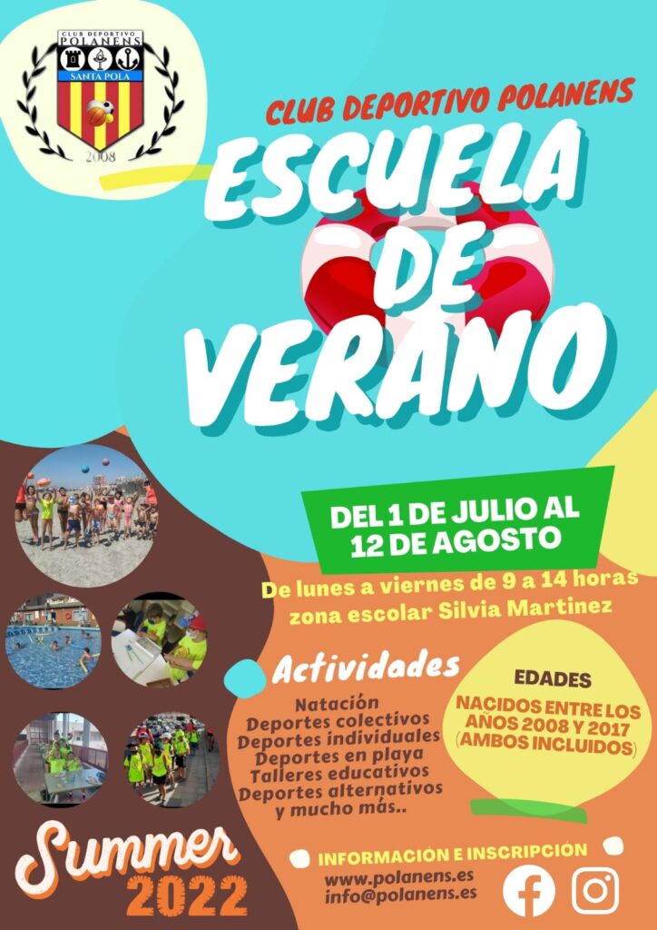 ABIERTAS LAS INSCRIPCIONES DE LA ESCUELA DE VERANO