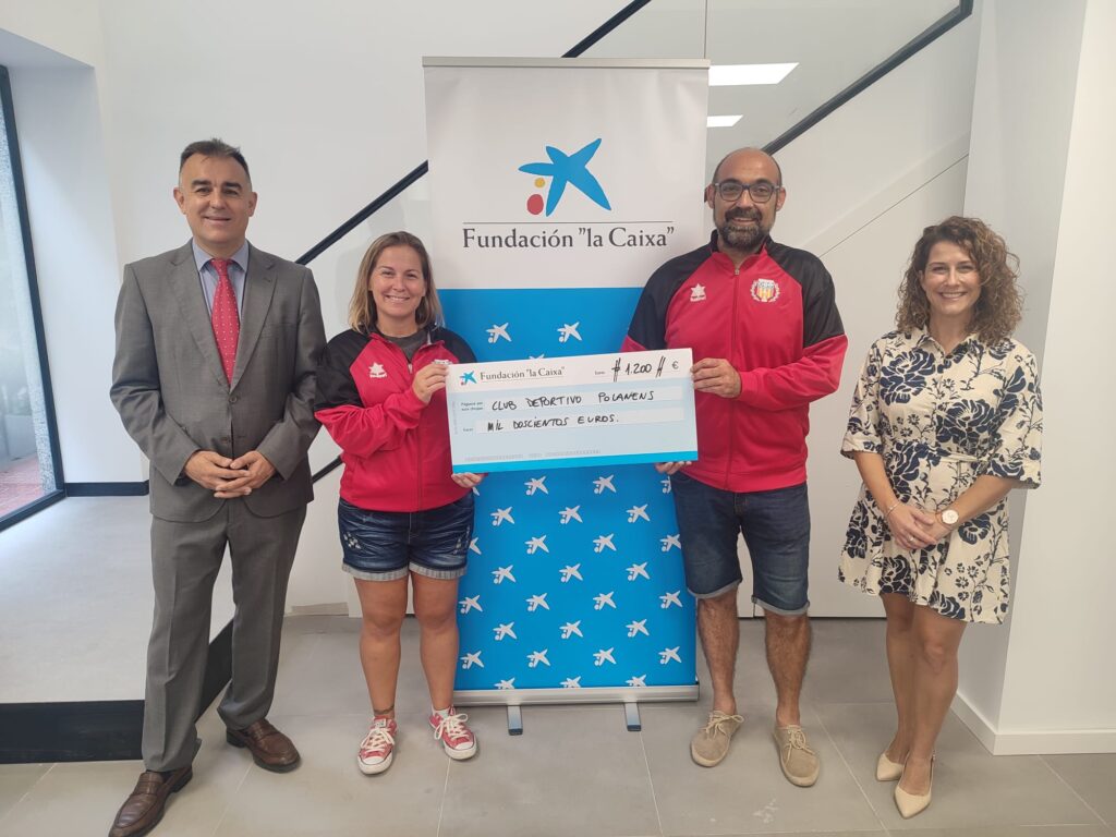 Fundación La Caixa concede 1.200€ al Club para bonificaciones de la cuota a las familias con situación de desventaja socioeconómica