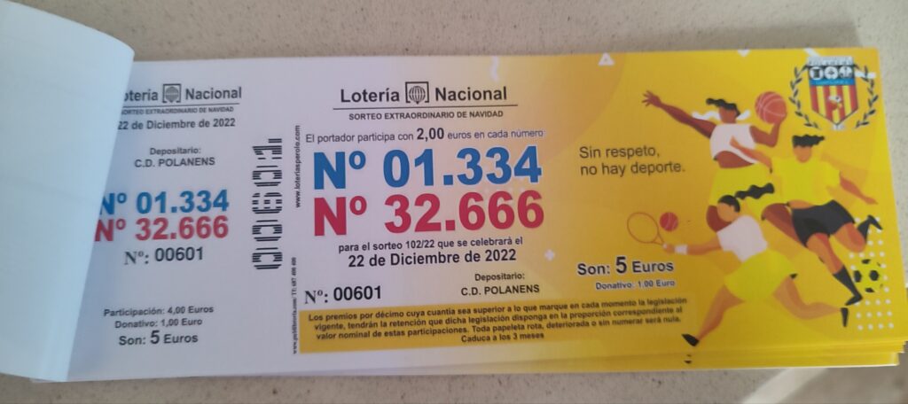 INICIATIVA BENÉFICA EN LAS PARTICIPACIONES DE LA LOTERIA DE NAVIDAD