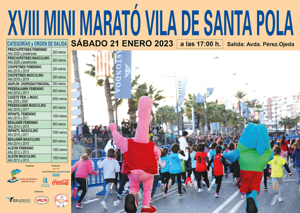 ABIERTAS LAS INSCRIPCIONES PARA LA MINI MARATÓN DE SANTA POLA