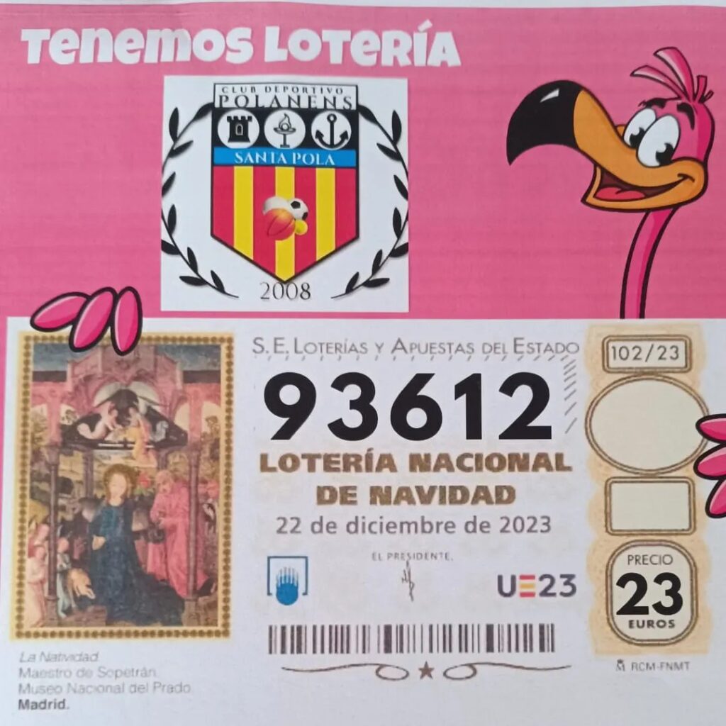 93612 NUESTRO DÉCIMO DE LA LOTERIA DE NAVIDAD. LO QUIERES?