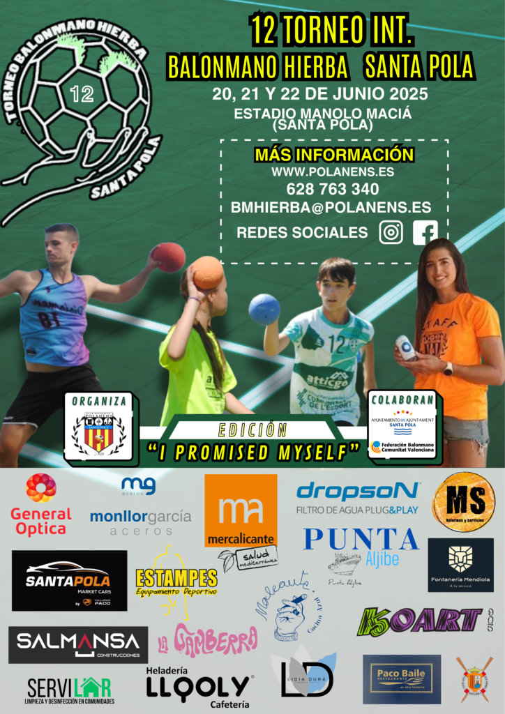 INICIAMOS LA CUENTA ATRÁS DEL 12 TORNEO BALONMANO HIERBA SANTA POLA