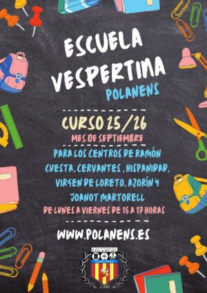 AULA VESPERTINA POLANENS SEPTIEMBRE 2025